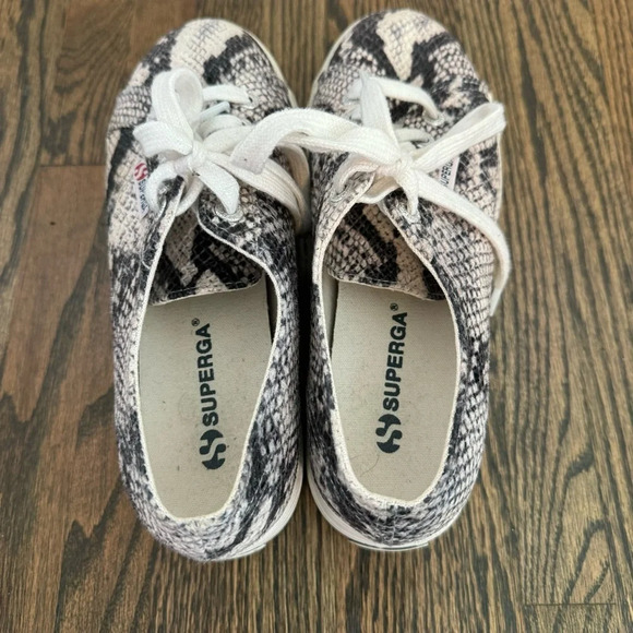 Superga Snakeskin Platform Sneakers size 6 - Picture 6 of 7